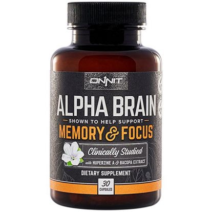 Onnit Alpha Brain: Clinically Studied Nootropic for Memory, Focus, and Mental Clarity